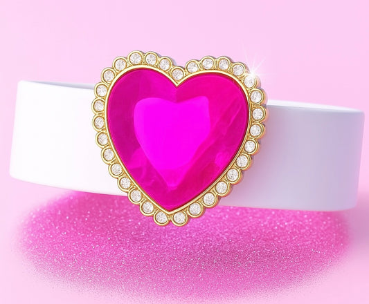 💎DiaMoND HeaRT CHaRM💎 NeoN PiNk💗